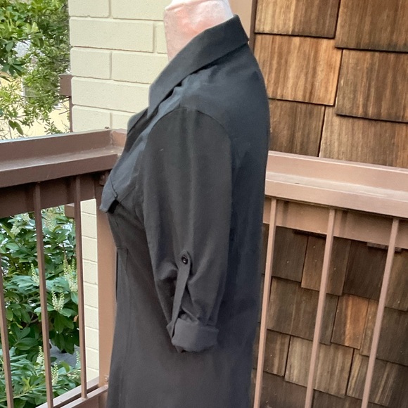 Arentura Organic Black Midi Shirt Dress, cotton Medium - Picture 9 of 11